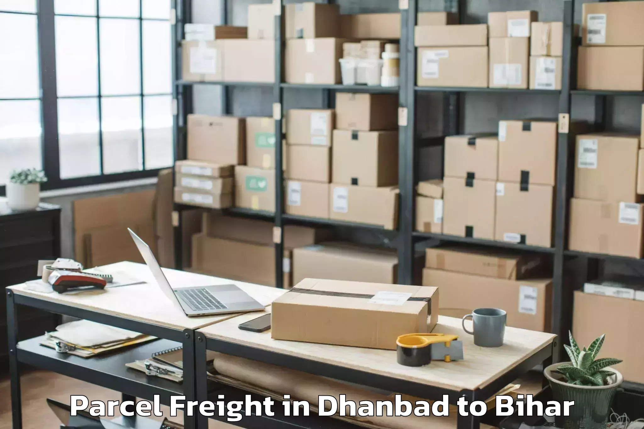 Dhanbad to Balmiki Nagar Parcel Freight Booking